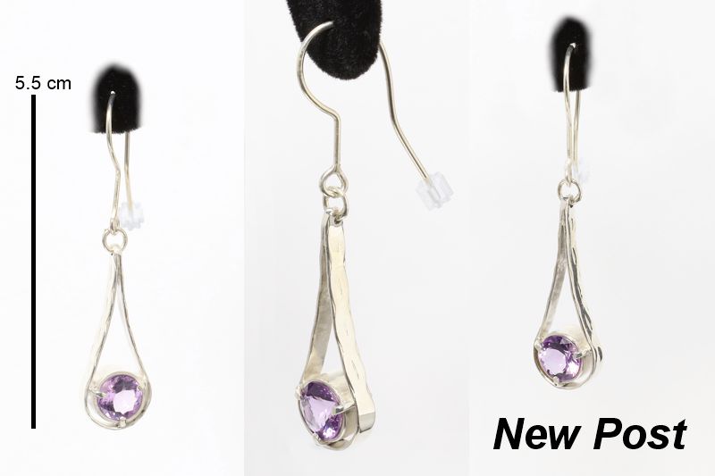 Amethyst (NL)/ss Earrings